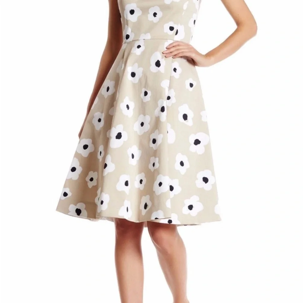 Kate Spade New York Faye floral bow in the back A-line party dress 4‎ $398